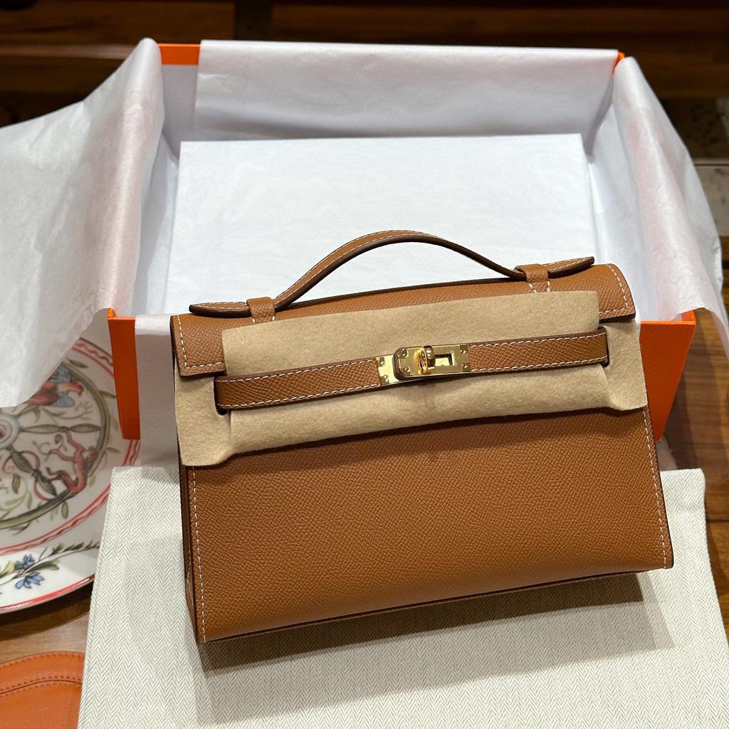 A Generation Of Hermès Birkin Handbag Mini Handbag Night Bag High-Quality Real Leather Single-Strap Tote Small Bag Women