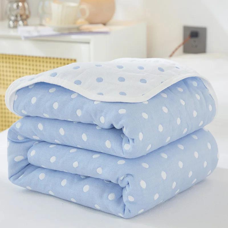 Nordic Throw Blanket For Beds Cotton Gauze Towel Quilt Adult Kawaii Blanket Summer Thickened Sofa Cover Soft Cartoon Bedspread