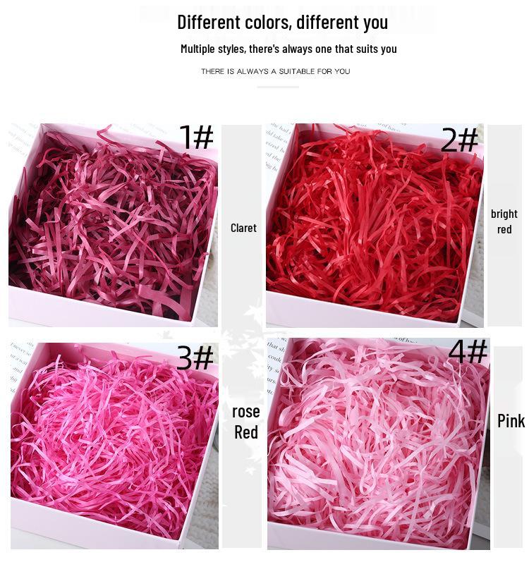 Raffia Shredded Paper Filler for Wedding Candy Boxes - Multiple Colors, 1kg