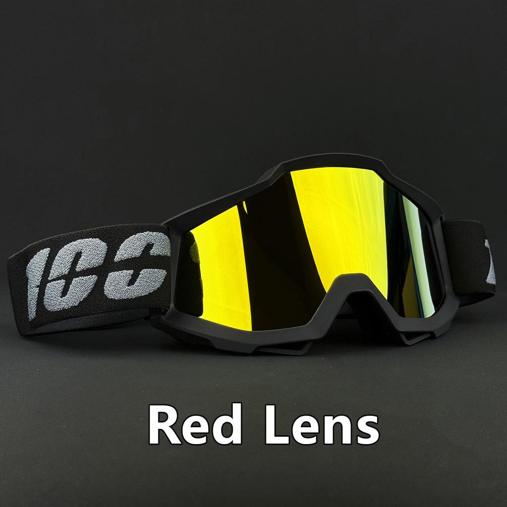 100 Motorcycle Glasses Motocross Safety HD Lenses Goggles Dirt Bike ATV Ski MTB Goggles MOTO Outdoor Cycling Sunglasses