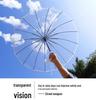 EVO Custom Transparent Eco-Friendly Automatic Umbrella with Long Handle - Perfect for Advertising and Gifts