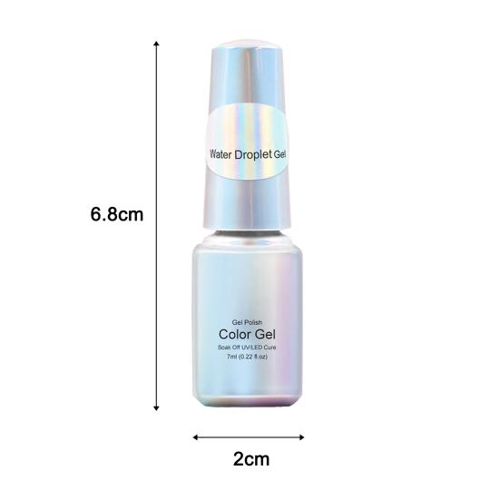 Nail Art 7 мл Быстрые прозрачные капли воды Строительный лак для ногтей с 3D эффектом Прочный прозрачный УФ-лак для маникюра