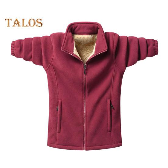 Мужской кардиган, куртка с лацканами, длинный рукав, флисовое однотонное пальто с карманами, застежка-молния, осенне-зимняя утепленная верхняя одежда