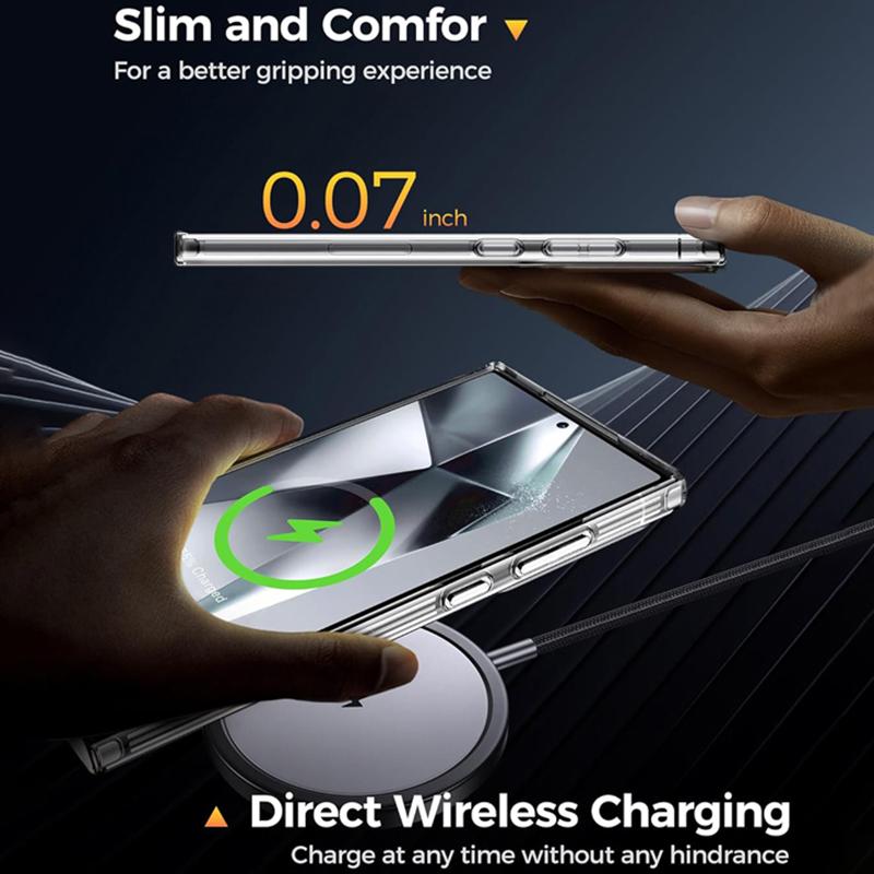 Ультратонкий Мягкий Прозрачный Чехол Для Телефона Samsung S26 Ultra S25 Plus S24 FE S23 S22 S21 FE S25 Edge Ударопрочный Защитный Чехол