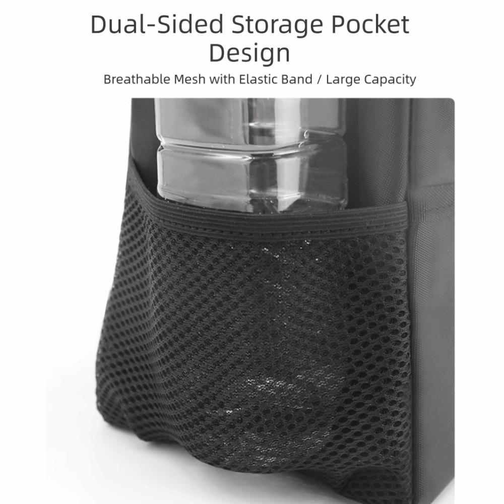 Leak-Proof Car Trash Can with Lid Storage Pockets Car Trash Bag Car Storage