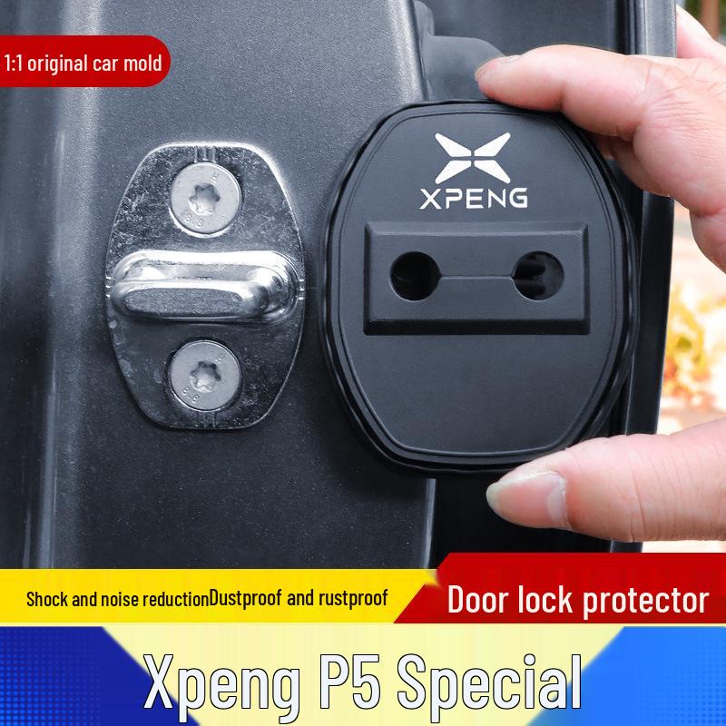 Xiaopeng P5 Car Door Lock Dustproof, Anti-Rust, Shock-Absorbing Silicone Cover