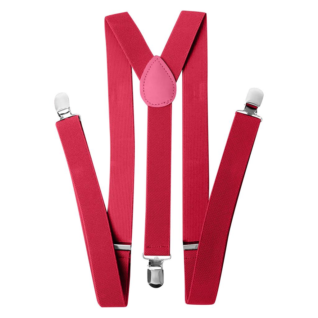 Mens & Womens One Size Suspenders Adjustable Suspenders With Heavy Duty Clip For Work, Gray