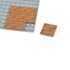 City House 50 шт. MOC 2x2 Новые гладкие пластины с принтом, Декоративные плитки для пола, Строительные блоки с полосками, Собираемые игрушки для детей
