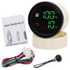 New 52mm Universal 2 in 1 Dual Gauge with Alarm LED Fuel Level Meter Voltmeter+Fuel Tank Level Sensor 0-190 Ohm Car Boat Custom