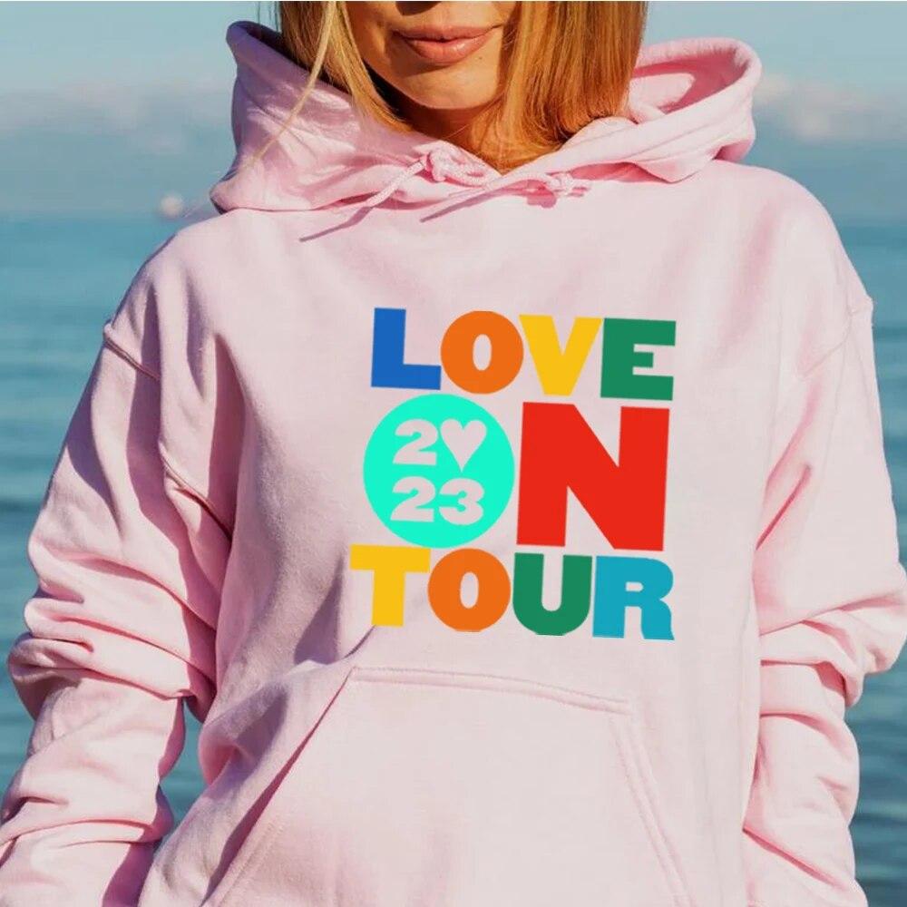 Толстовка Love on Tour 2023 Модные толстовки Толстовка HS Bible HS Love on Tour Толстовка Aesthetic HS Concert Толстовка Повседневная толстовка унисекс
