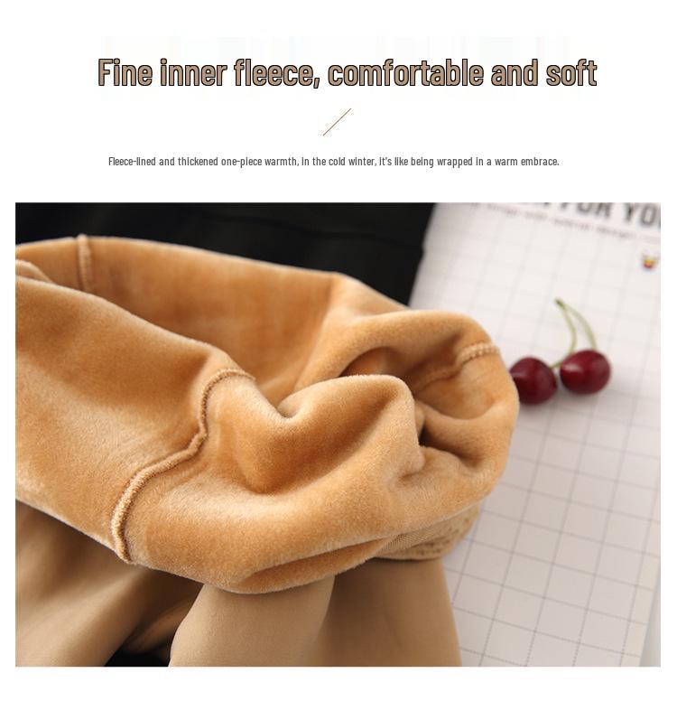 Женские зимние леггинсы больших размеров на флисовой подкладке - Черные теплые штаны с ластовицей, не провисающие в области промежности