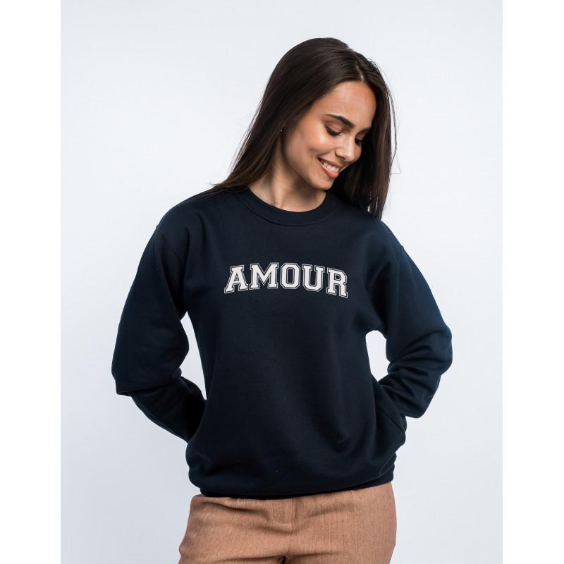 Женская толстовка - AMOUR TYPO USA