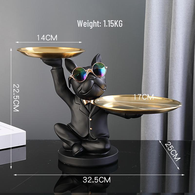 Креативные украшения в виде собаки удачи: Подставка для ключей и конфетница для украшения прихожей или рабочего стола — идеальный подарок на новоселье