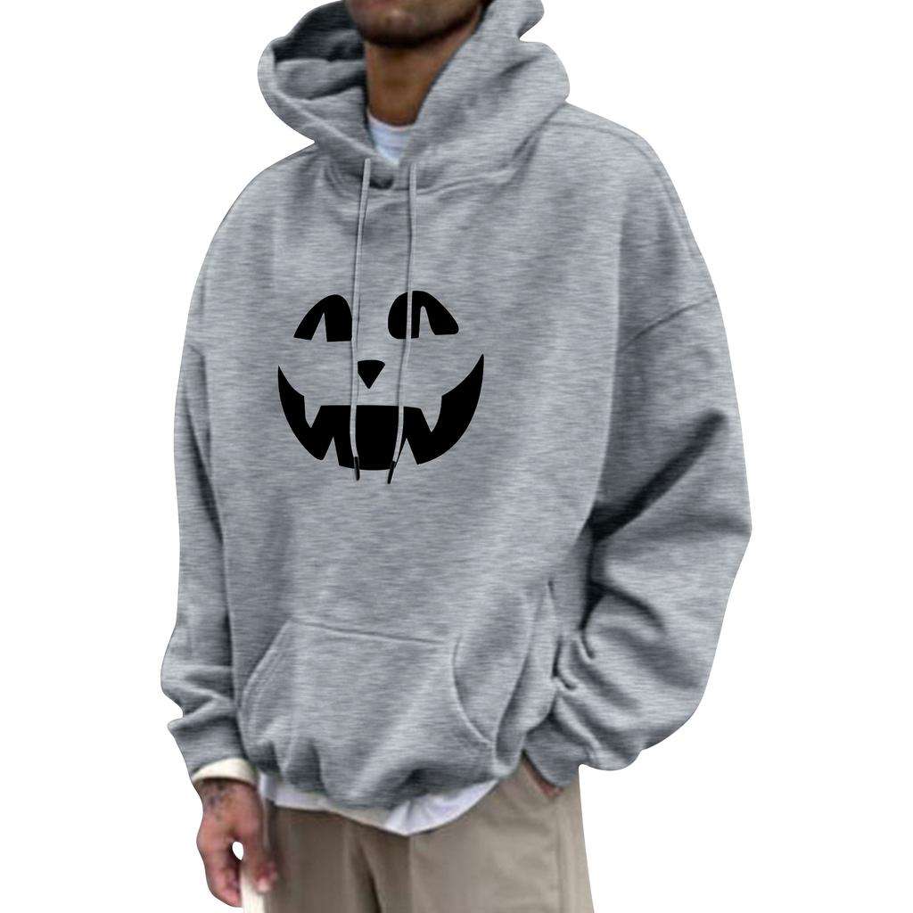 Унисекс Повседневный Модный Топ с Толстовкой на Шнурке и Принтованной Толстовкой