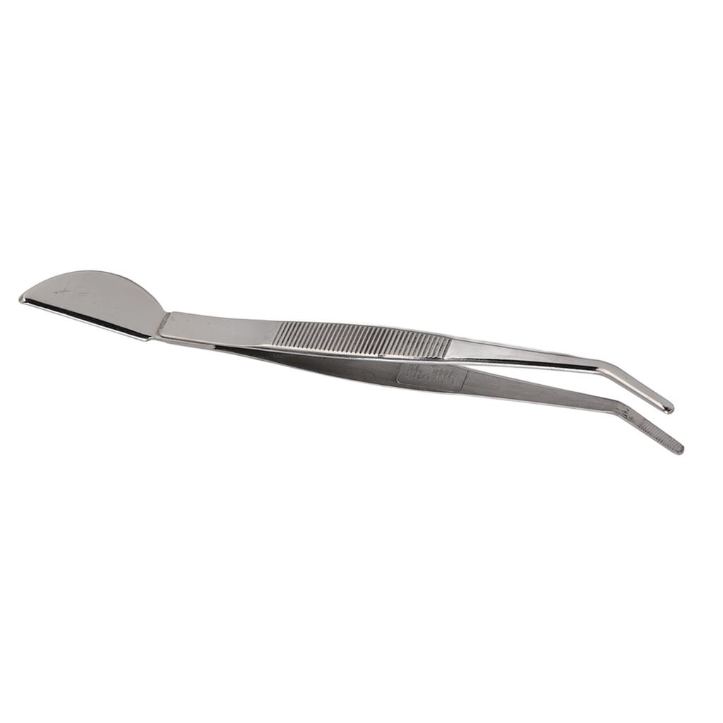 Пинцет для бонсай из нержавеющей стали, длинный пинцет с полумесяцем в виде лопаточки для рыхления растений в горшках