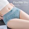 Graphene Seamless Lace Tummy-Lifting Mid-Waist Women's Briefs