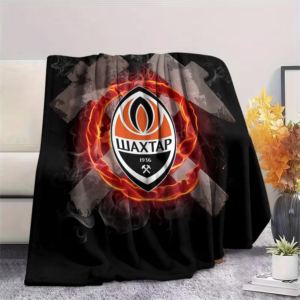 ФК Шахтер Донецк  Плед из фланели с принтом, Высокое качество, Удобный для всех сезонов, Домашний декор, Тепло и комфорт