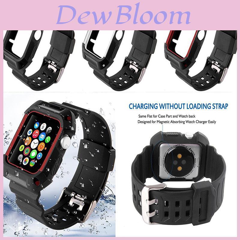 Стильный ТПУ ремешок для Apple Watch с полной защитой кнопок, прочный и модный