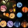 Halloween LED Paper Pumpkin Bat Spider Hanging Lantern Light Holiday Christmas Party Lamp Home Decor