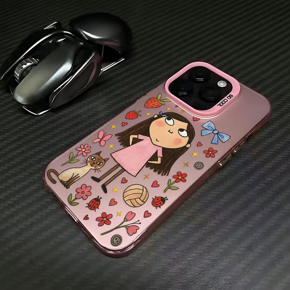 Cartoon Charlie and Lola Phone Case for Samsung Galaxy A37 A57 A17 A07 A06 A35 A55 A25 A05S A56 A54 A36 A34 A24 A26 4G 5G Cover