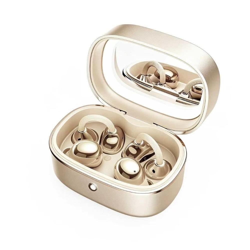 Bluetooth 6.0 Open Ear Earbuds With Mirror Ear Clip Headphones Wireless Headphones Sport Headsets