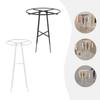 91cm Round Steel Clothes Display Rack,Black/White Floor Standing Clothes Hanging Rack for Clothing Stores,Dance Halls