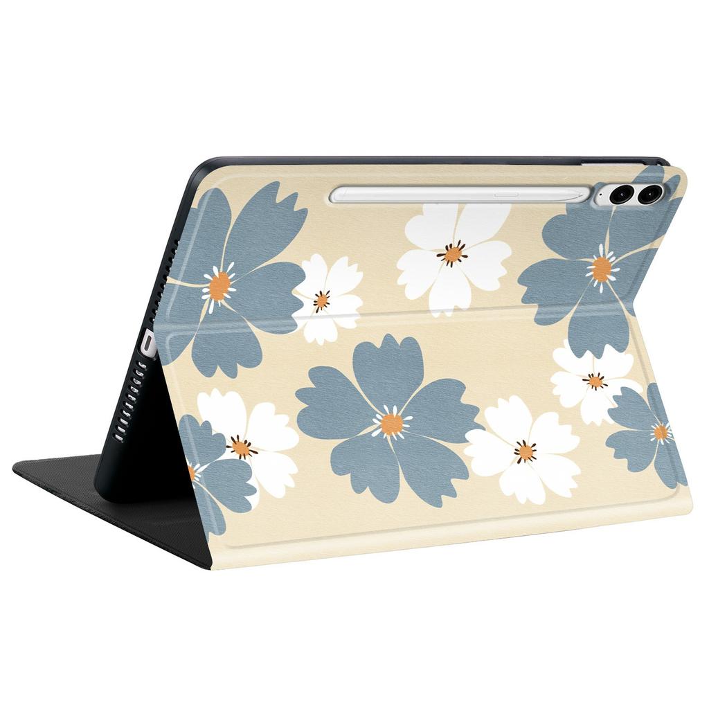 PU Leather Case For Samsung Galaxy Tab S10+ / Tab S9 FE+ Pattern Print Tablet Cover Stand with Pen Slot (Stylus Not Included)
