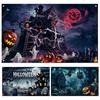 180*110cm Halloween Party Decoration Background Cloth Halloween Atmosphere Halloween Decoration Banner