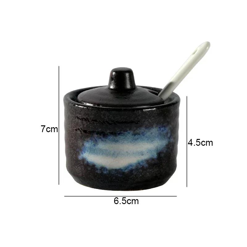 Ретро керамические банки для приправ Солонки и перечницы Кухонные принадлежности для специй Банки для специй Коробка для приправ Кухонные принадлежности