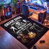 Cream soda skull-themed rug, suitable for living room, bedroom, game room, computer room and home décor.