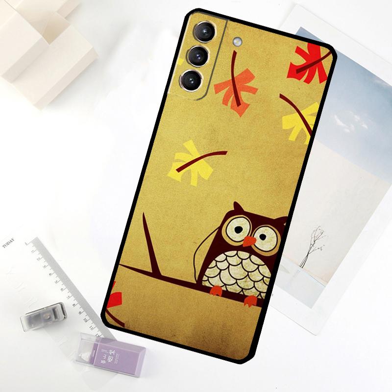 Baby Cute Owl Phone Case For Samsung Galaxy S20 FE S21 S22 S23 S24 S25 S26 Ultra S10 S25 Plus S25 FE Cover