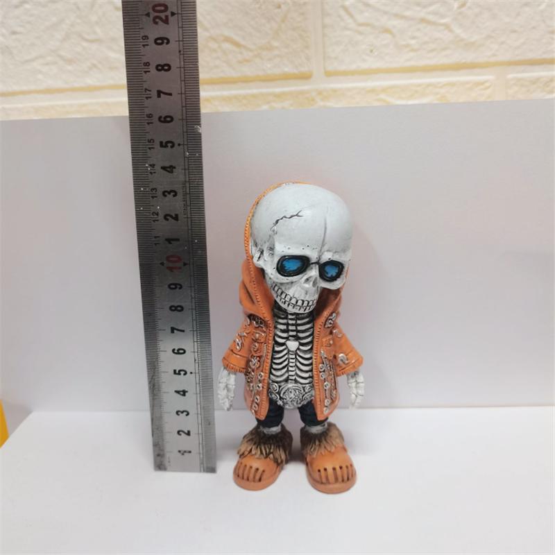 2023 крутые фигурки скелетов, кукла-скелет на Хэллоуин, украшение из смолы, подарки на Хэллоуин