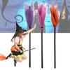 Children's Performance Halloween Decorative Witch Broom Party Prop Witch Accessory Flying Broomsti