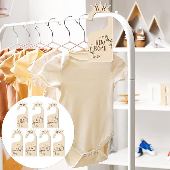 45481 шт., детские разделители для гардероба, деревянные маркеры размеров детской одежды для новорожденных