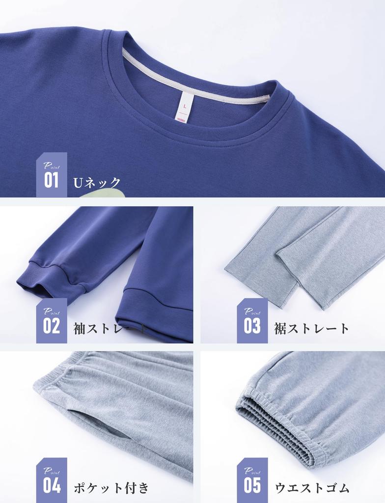 МиниЗару Комплект пижамы для отдыха с длинным рукавом Размер Женский (Синий, 228, Средний)