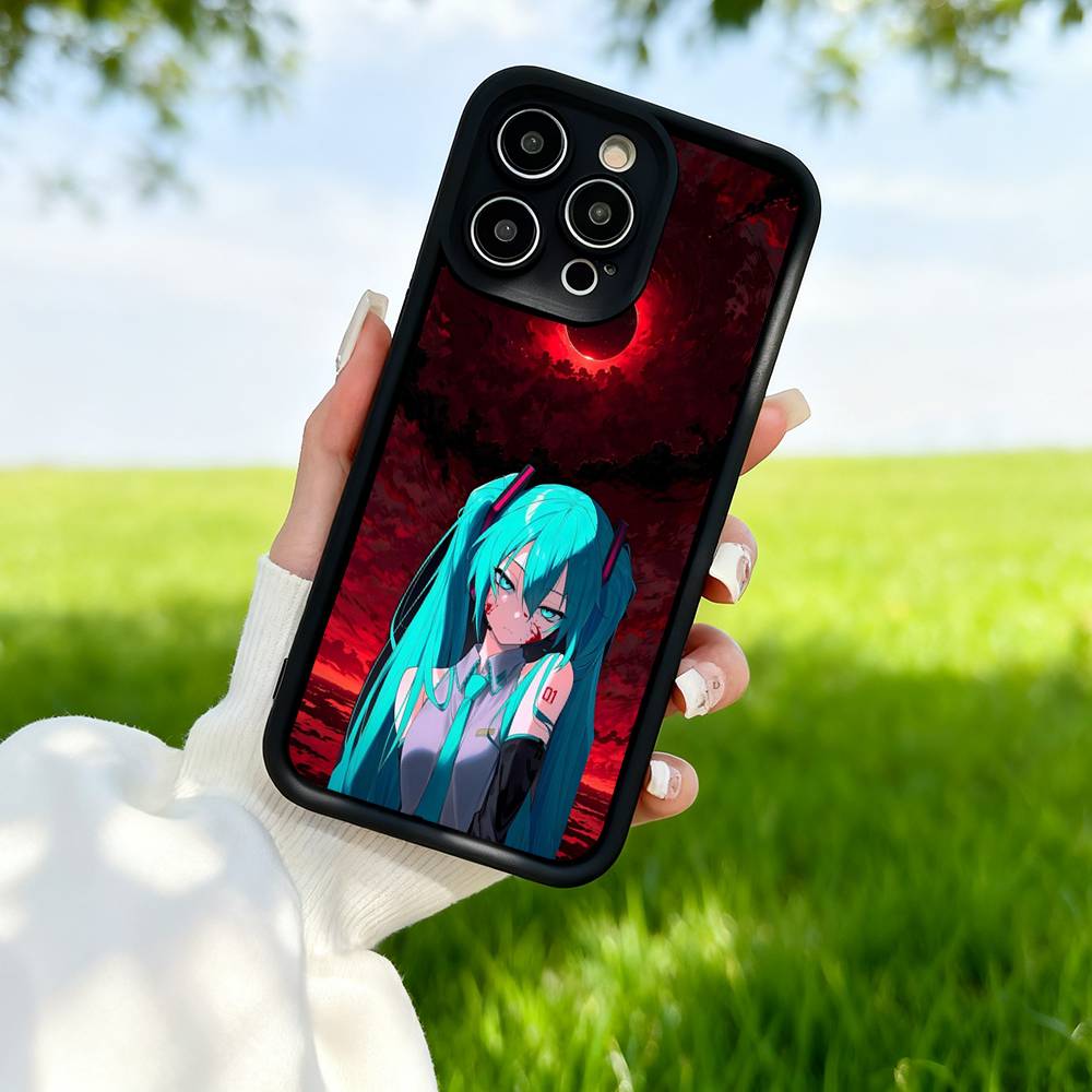 H-Hatsune M-Miku Аниме Силиконовый Мягкий Чехол Для Телефона Для IPhone 17 Pro Max 16 Pro 15 14 13 12 11 17 Air 16E Plus Мягкий Чехол