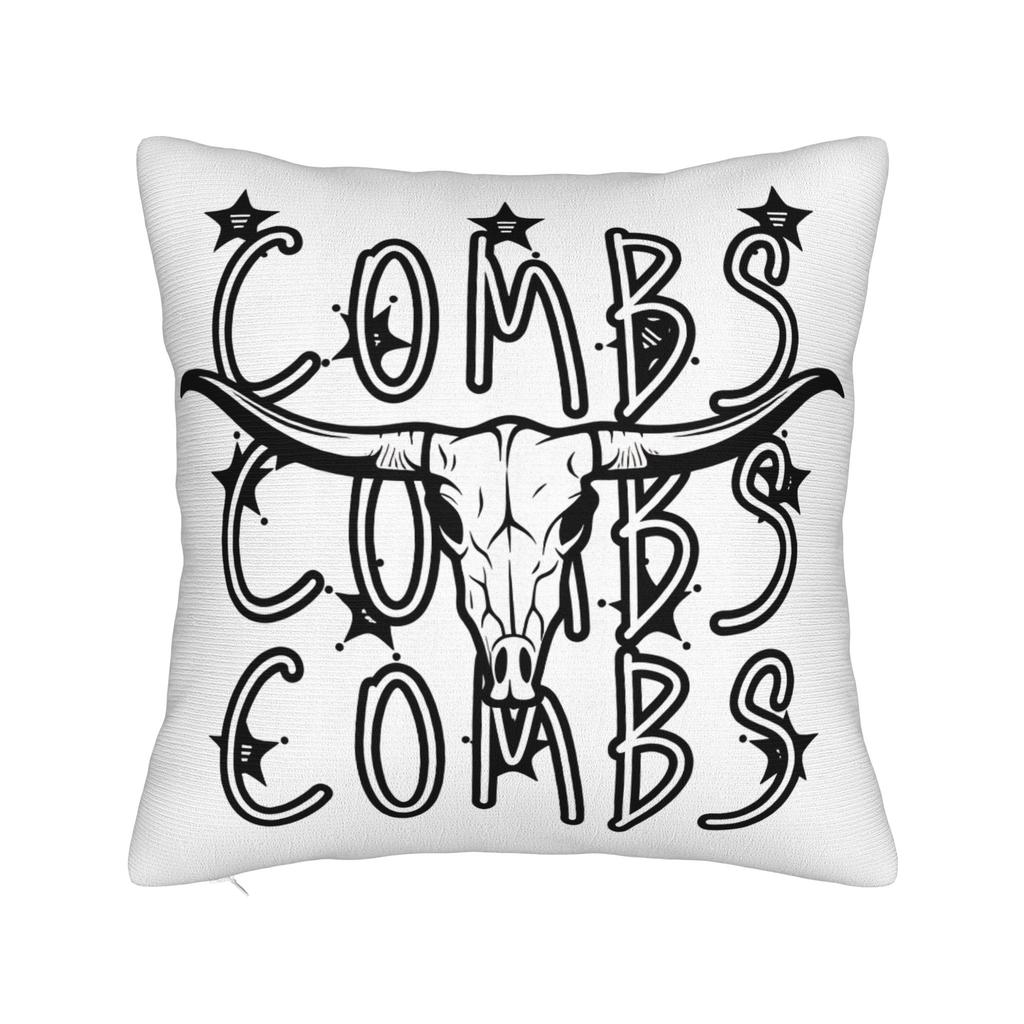 L-Lukes Combss Country Music Pillow Cover Graphic Cushion Cover Novelty Pillow Case For Living Room Chair