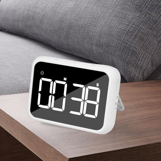 Big Timer with Night Light Portable Battery Powered Magnetic Versatile Countdown Stopwatch for Cooking Classroom Baking