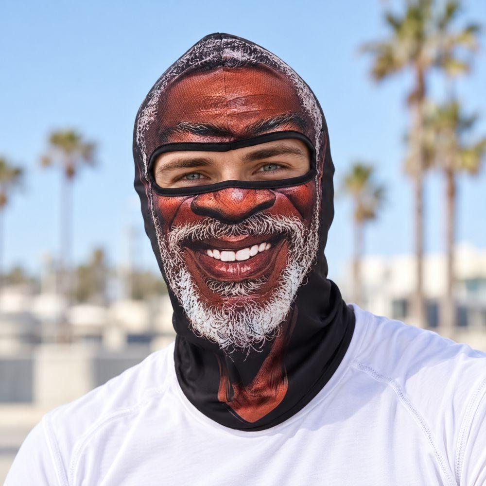 3D Face Printed Old Man Balaclava Face Mask Full Coverage Ski Mask Hood Costume Parties