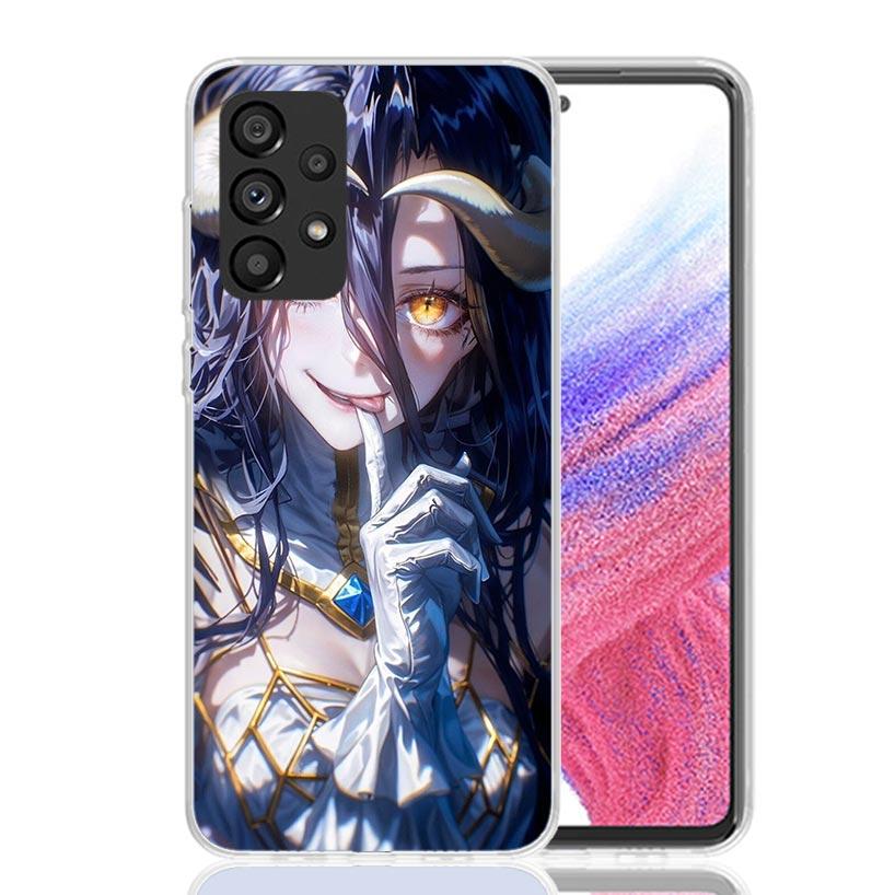 Чехол для телефона с персонажем Альбедо из аниме Overlord для Samsung Galaxy A17 A16 A14 A15 A13 A57 A56 A54 A55 A53 A37 A36 A34 A35 A33 A26 A24 A25 A23