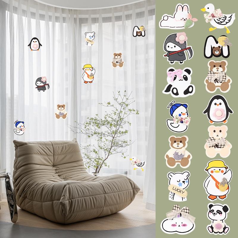 Mosquito Net Patch Stickers Self-adhesive Mesh Netting Broken Repair Sticker Cartoon Animals Adhesive Mesh Screen Stickers