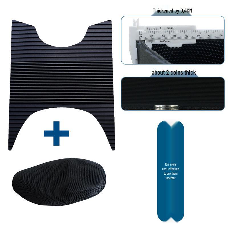Durable, waterproof, anti-slip rubber foot mat for Kymco KR50 motorcycle enhancement.