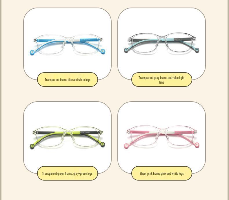 Детская оправа для очков по рецепту TR90 для мальчиков и девочек, защита от синего света, минималистичная, возраст 8-12 лет