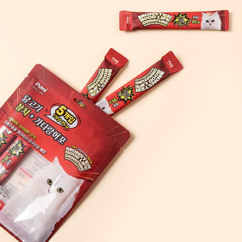 [Pet] Monster Good Life Cat Snack Курица и тунец 35 г 5 упаковок