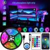 USB 5V 5050 RGB Светодиодная лента, Без свинца, Экологичная, Самоклеящаяся, Водонепроницаемая; Идеально подходит для подсветки телевизора и компьютера.