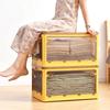 Foldable Storage Box Box Folding Clothing Quilt Storage Boxes Transparent Stackable Wardrobe Large Capacity Snack Toy Organizer