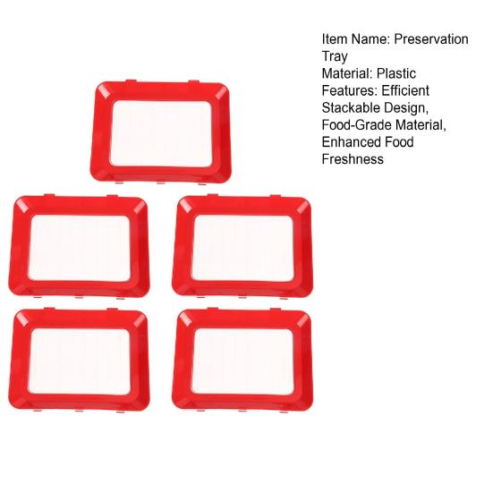 5 шт. креативных подносов для хранения продуктов, складные подносы для хранения продуктов с эластичной крышкой, сохраняют свежесть продуктов, многоцелевой контейнер для хранения продуктов