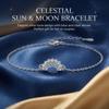 Moon Sun Bracelet For Women With Cubic Zirconia Fashionable Elegant Jewelry Gift