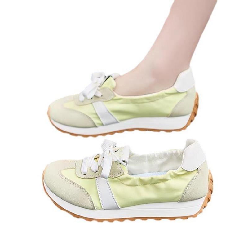 Новая женская обувь на лето 2025 года дышащая и универсальная. Обувь на толстой подошве с увеличением роста подходит для студентов для бега и отдыха.