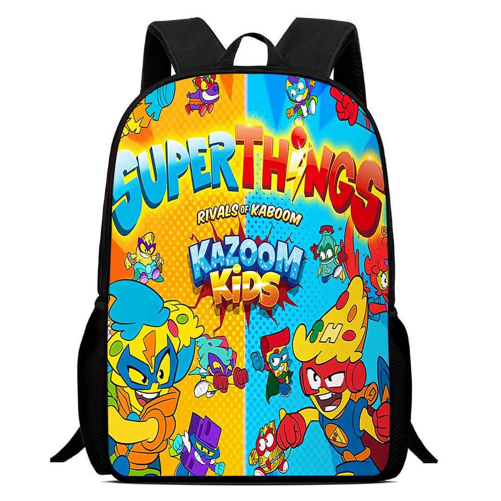 Школьная сумка Super Zings с принтом, Мультяшный рюкзак для начальной школы, 12 класс